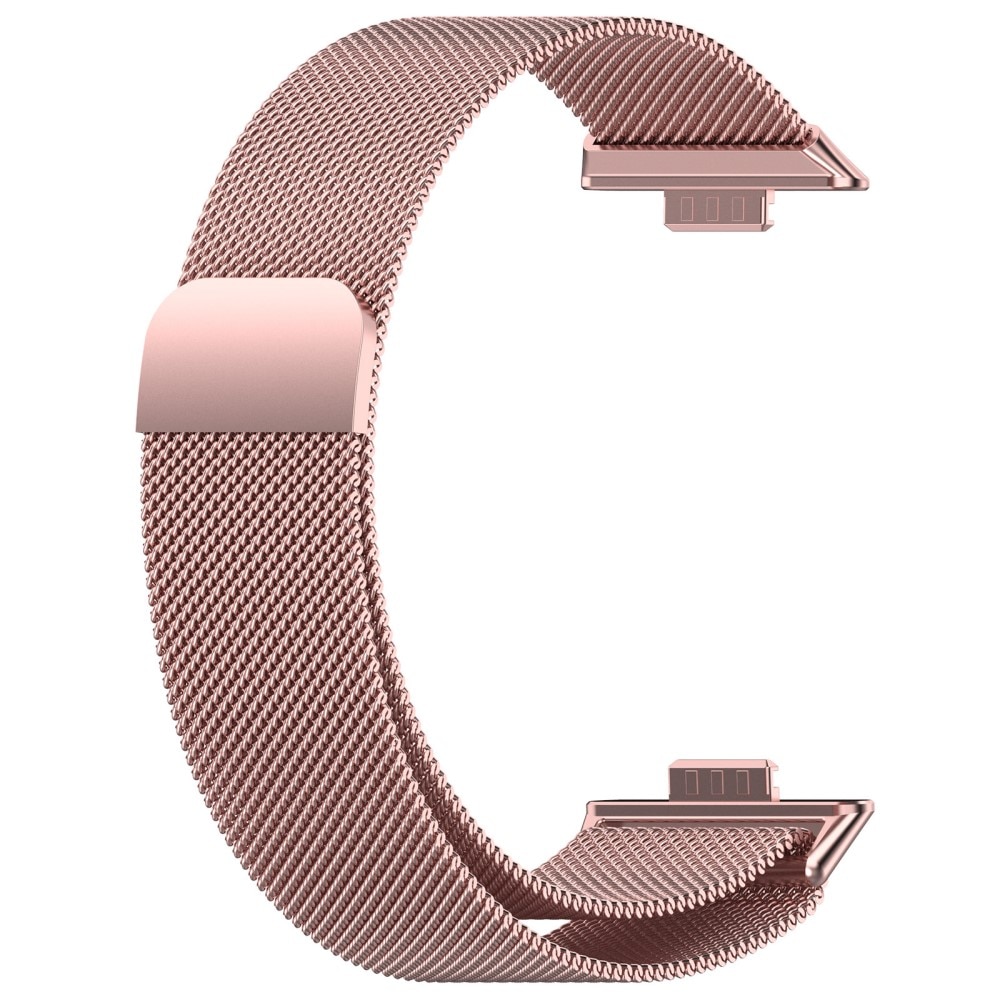 Bracelet milanais pour Huawei Watch Fit 3, rose doré