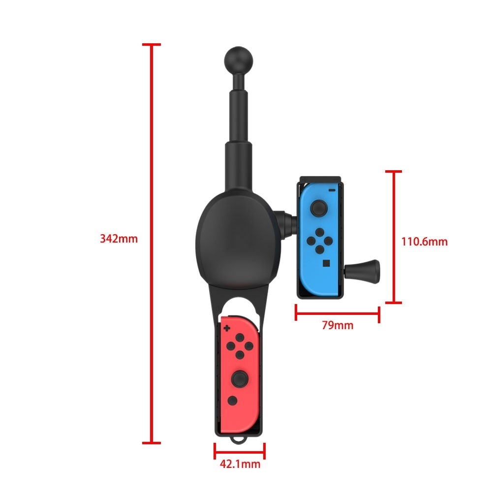 Canne à Pêche Joy-Con pour Nintendo Switch, noir