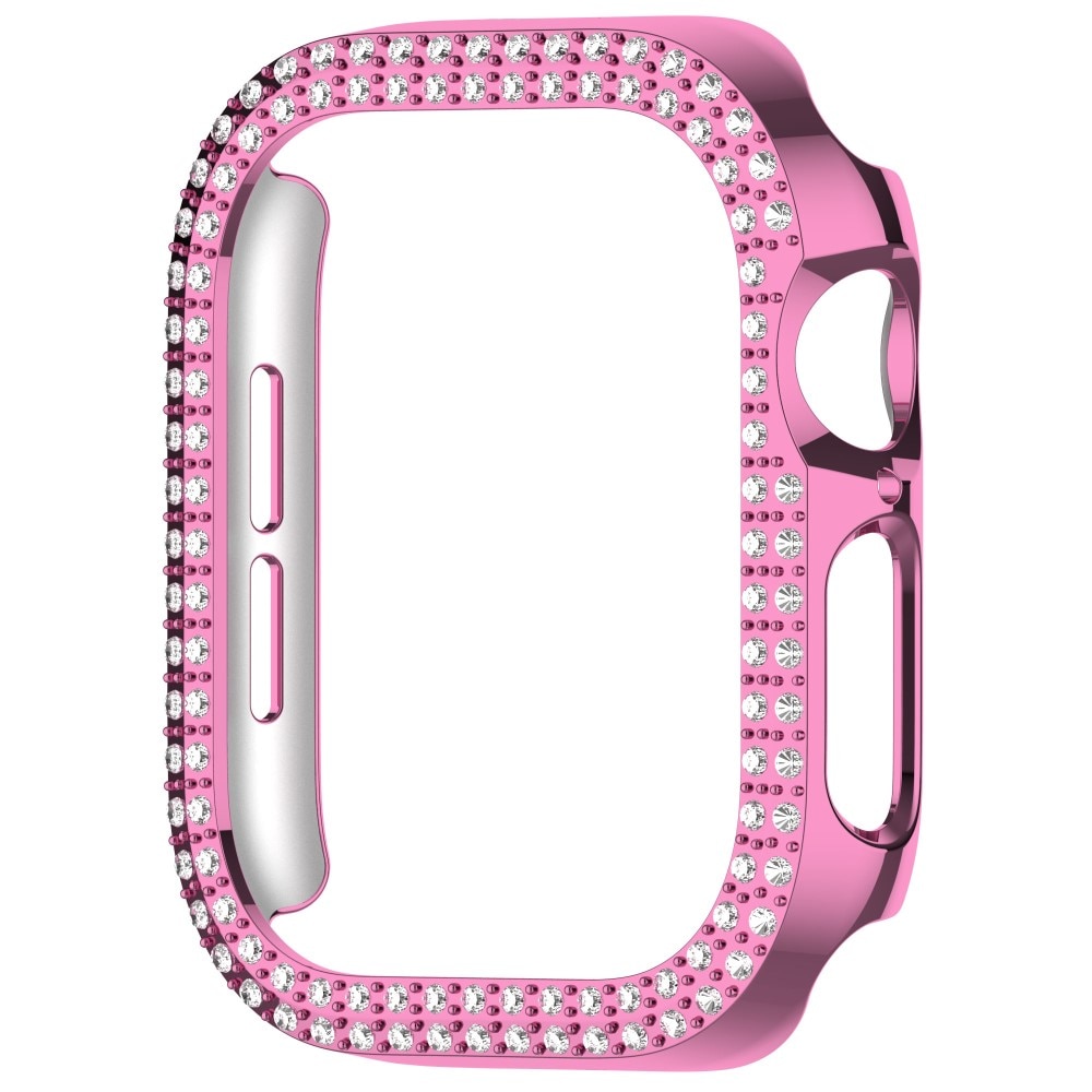 Coque Rhinestone Apple Watch Series 10 42mm, rose