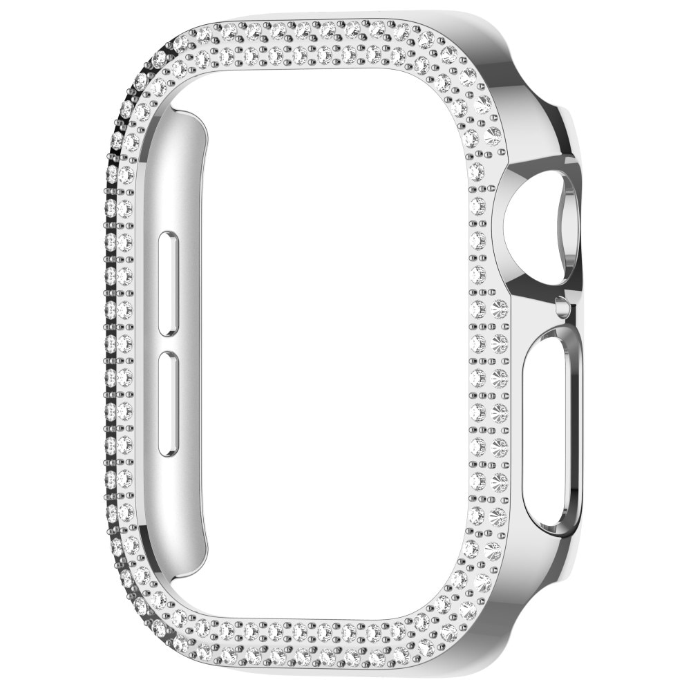 Coque Rhinestone Apple Watch Series 10 42mm, argent