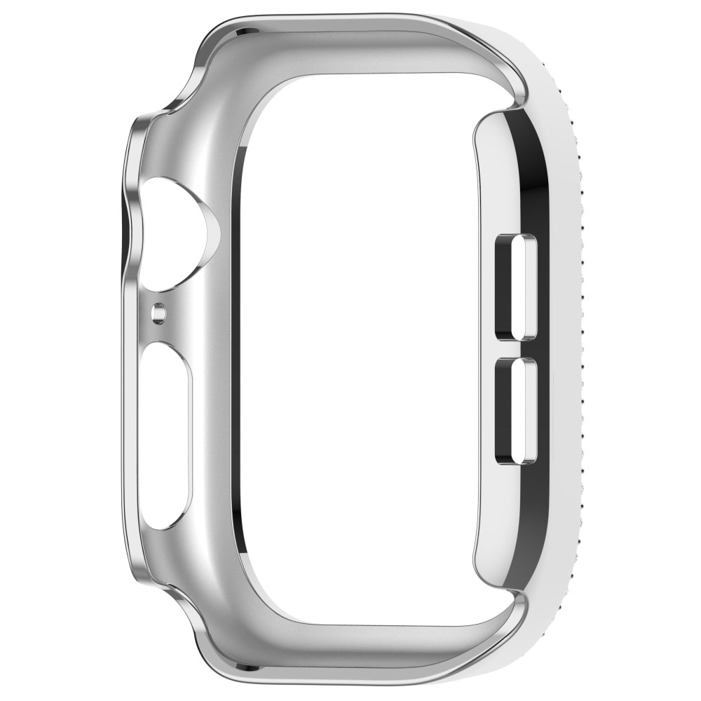 Coque Rhinestone Apple Watch Series 10 42mm, argent