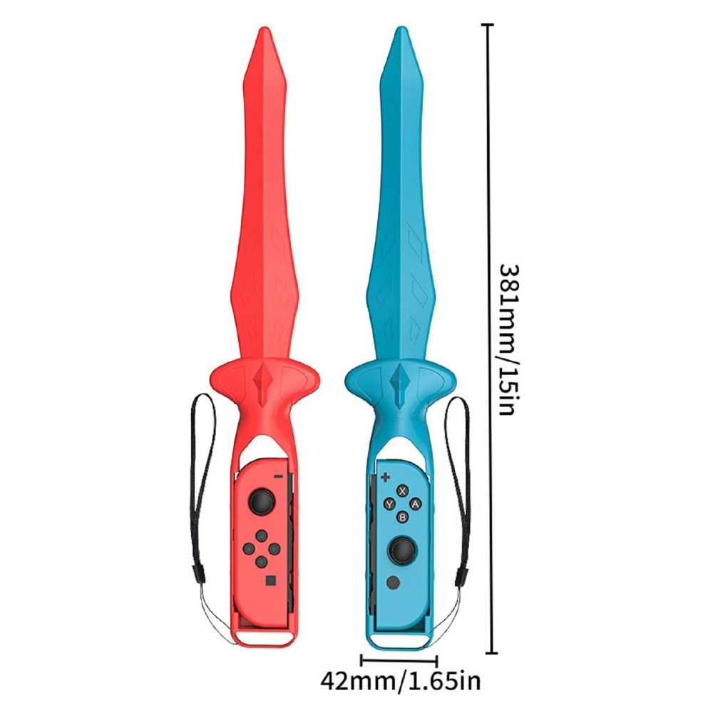 Épée Joy-Con pour Nintendo Switch bleu/rouge