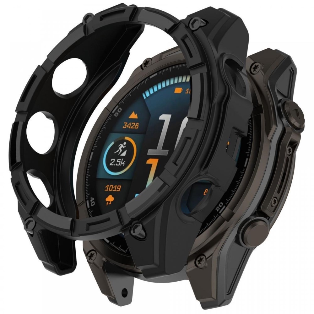 Coque TPU Garmin Fenix 8 51mm, noir