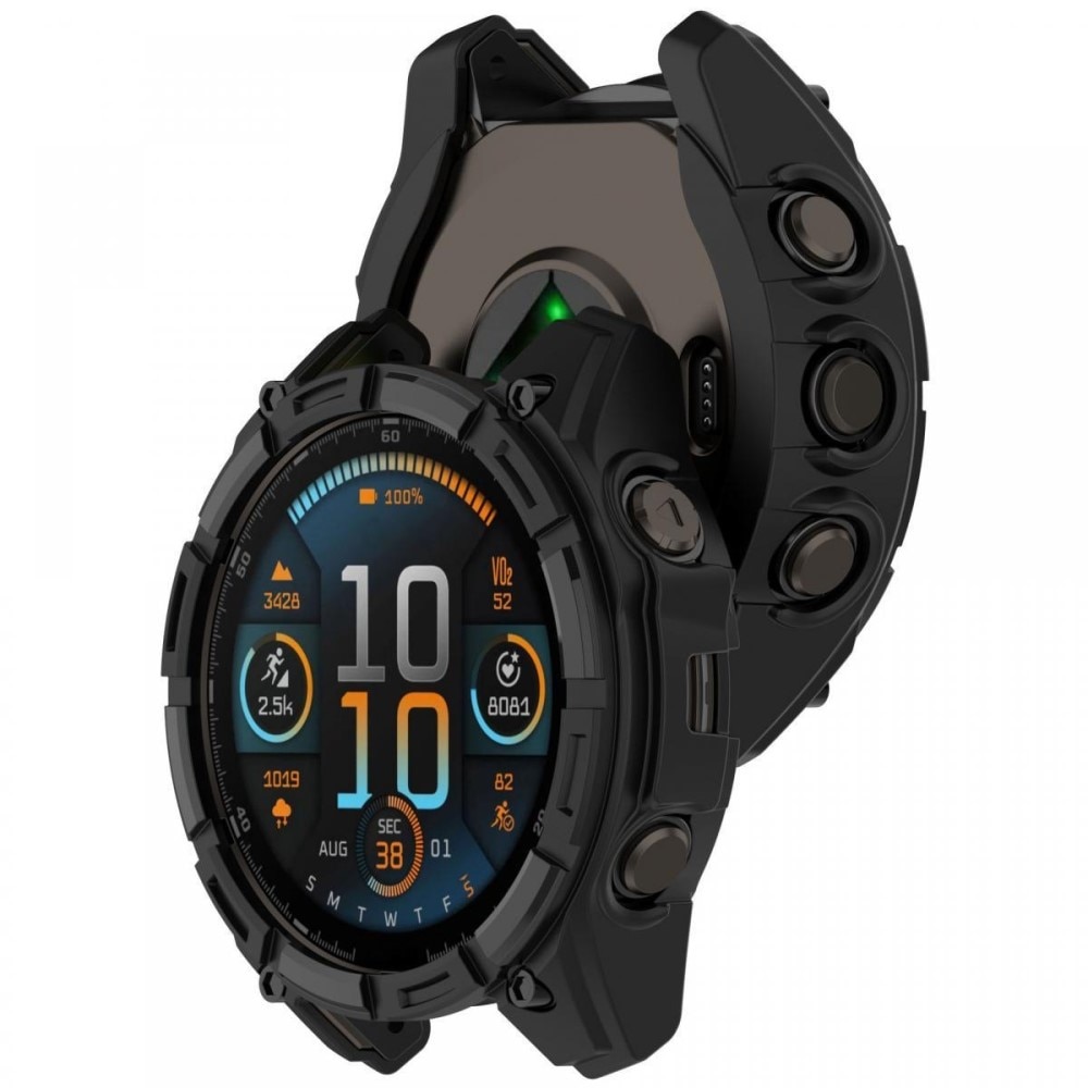 Coque TPU Garmin Fenix 8 51mm, noir