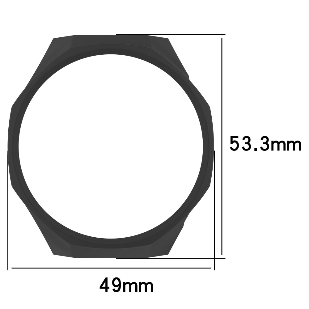 Coque rigide Apple Watch GT 5 Pro 46mm, Noir