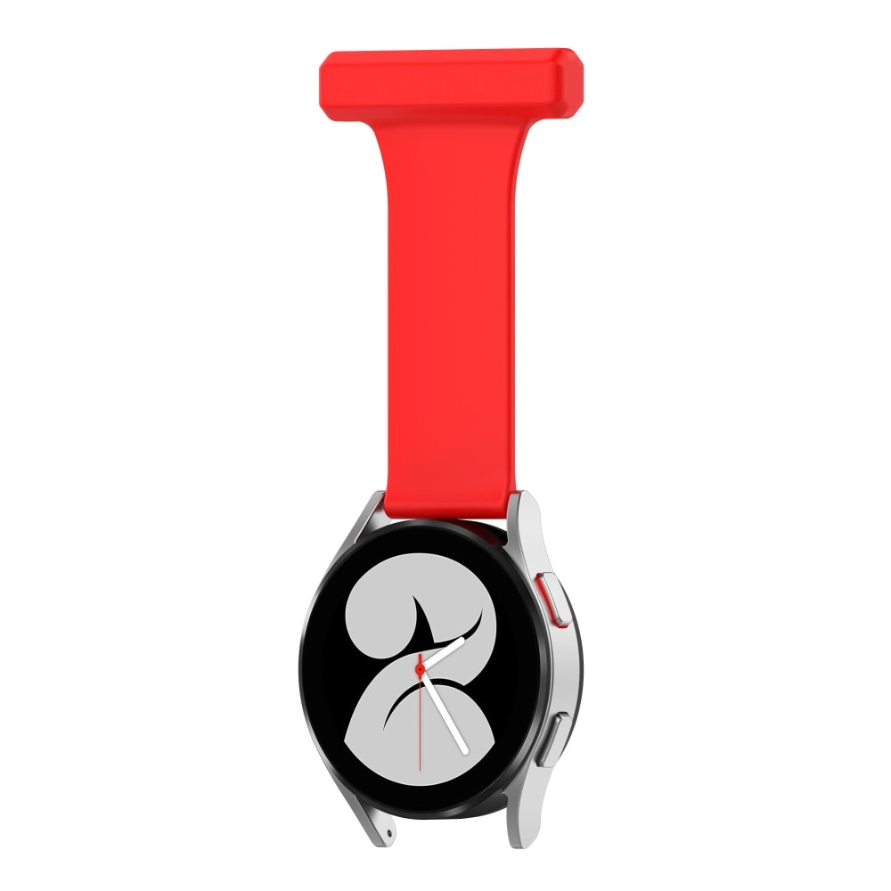 Bracelet infimier en silicone Samsung Galaxy Watch 4 44mm, rouge