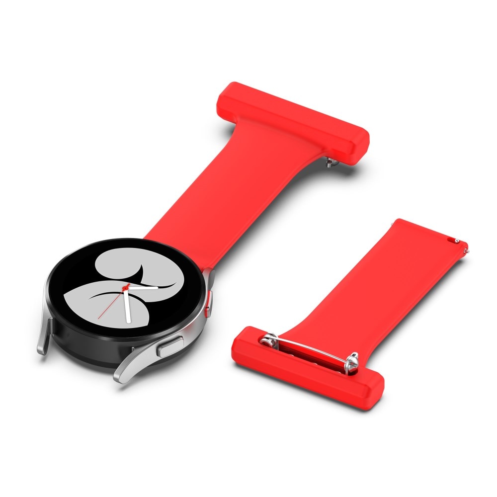 Bracelet infimier en silicone Samsung Galaxy Watch 4 44mm, rouge