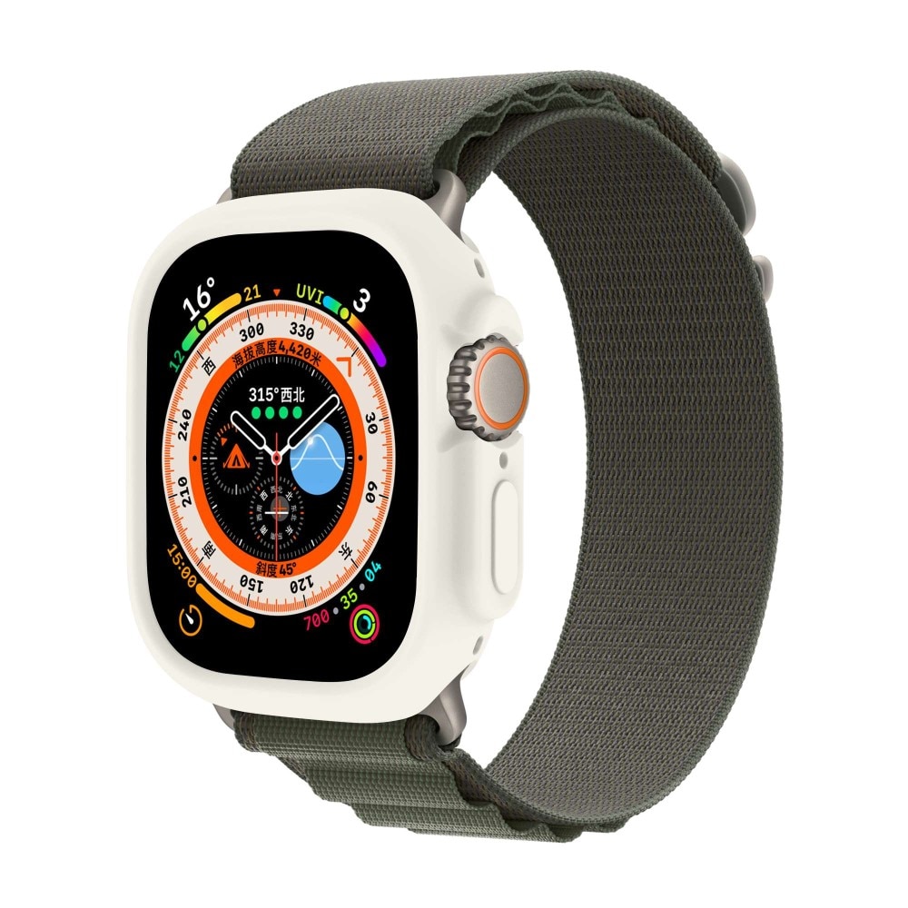 Coque TPU Apple Watch Ultra 49mm 1st Gen, blanc