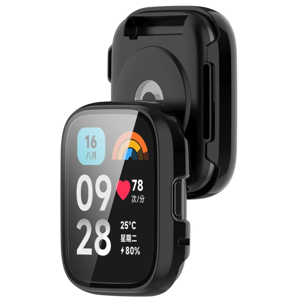 Full Cover CaseXiaomi Redmi Watch 3 Active, noir