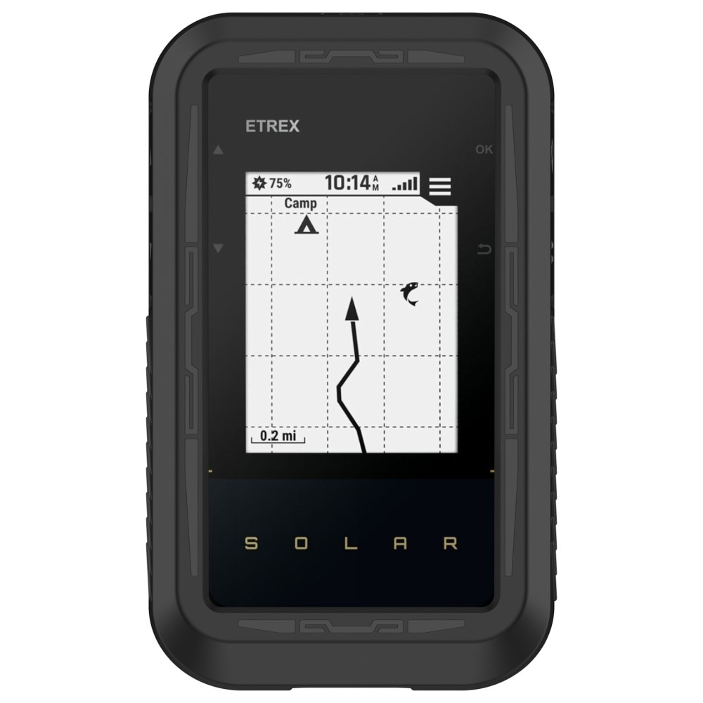 Coque en silicone Garmin eTrex Solar, noir