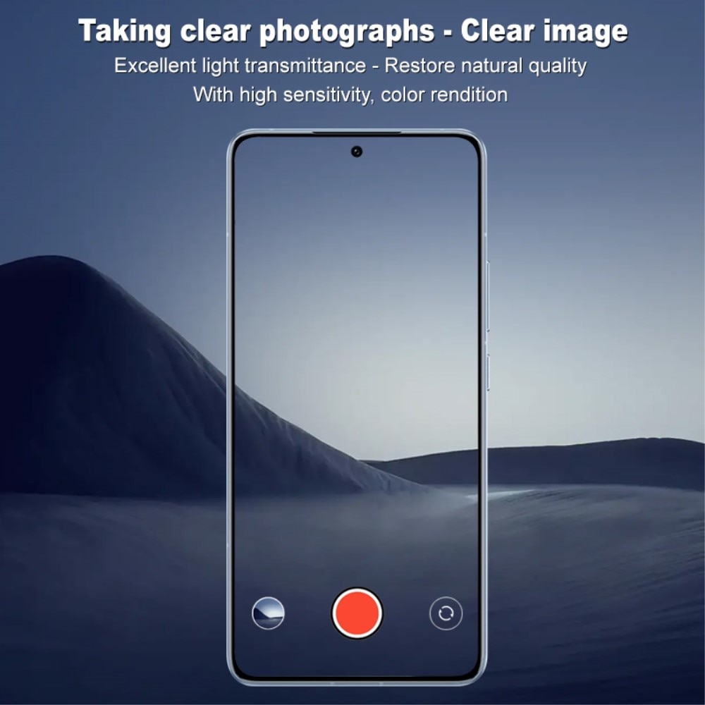 Protecteur de lentille en verre trempé 0,2 mm Xiaomi 14T, transparent