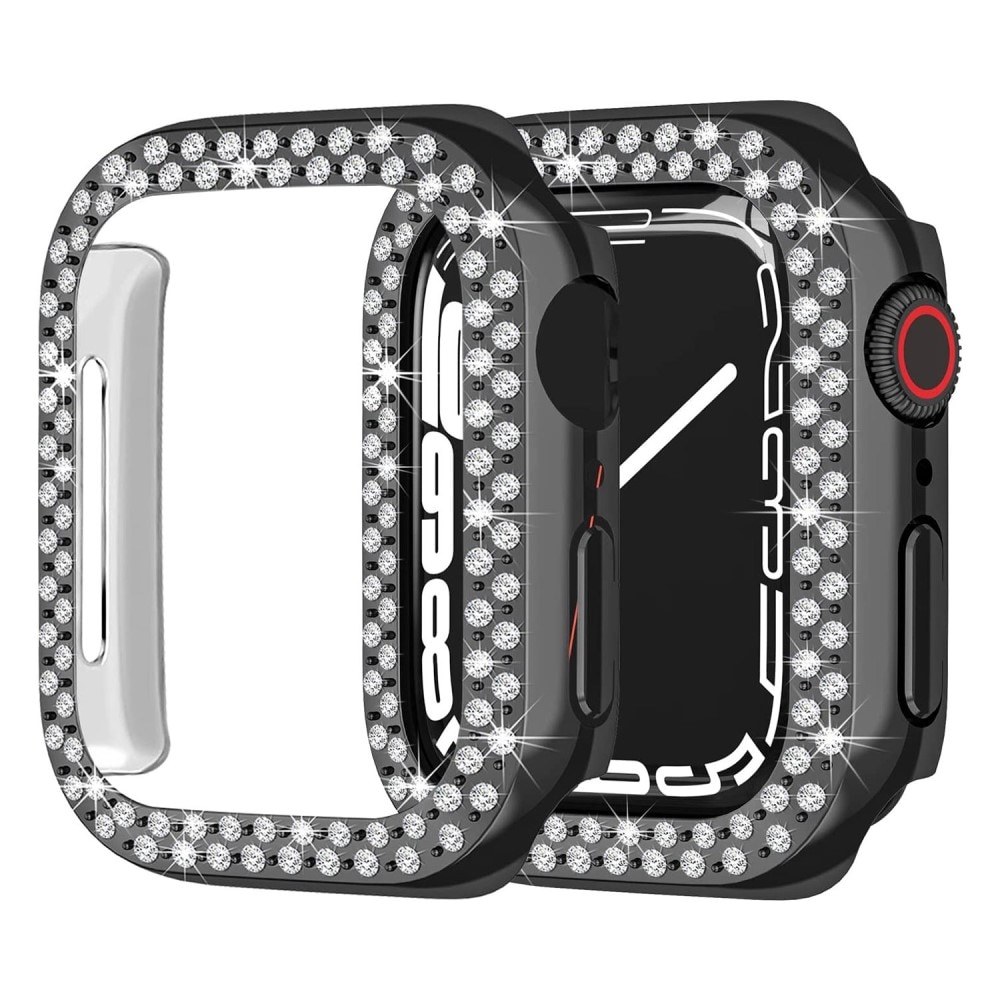 Coque Rhinestone Apple Watch SE 44mm, noir