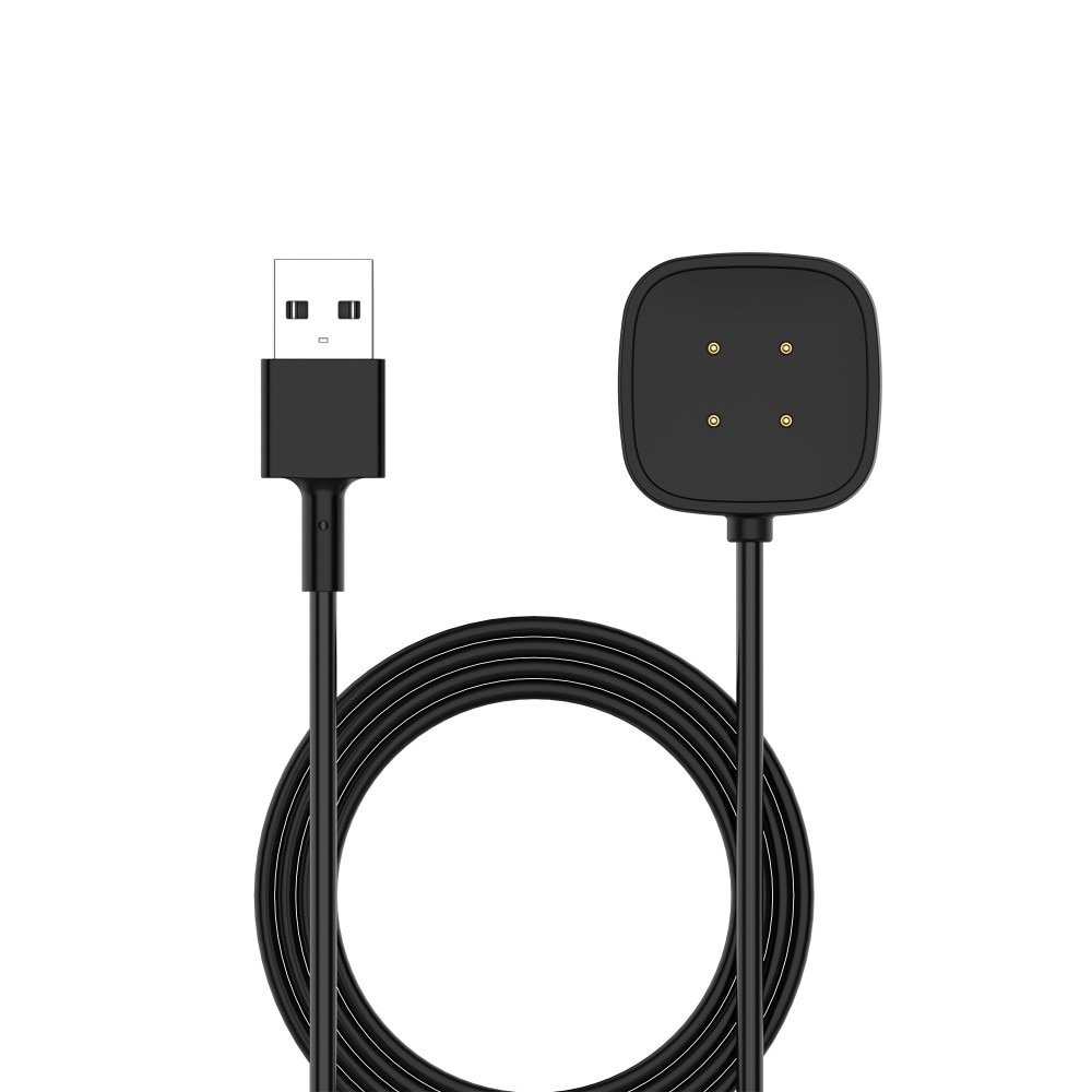 Chargeur Magnétique pour Fitbit Versa 4, Noir