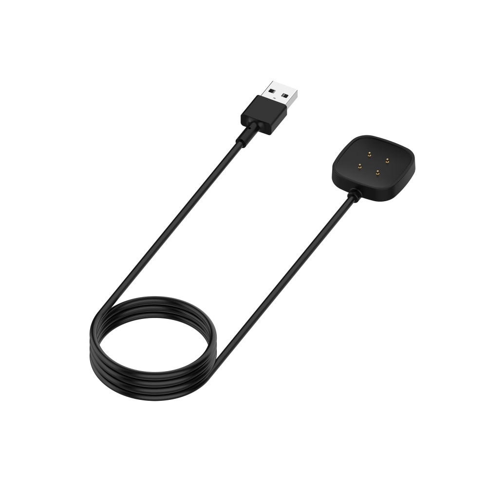 Chargeur Magnétique pour Fitbit Versa 4, Noir