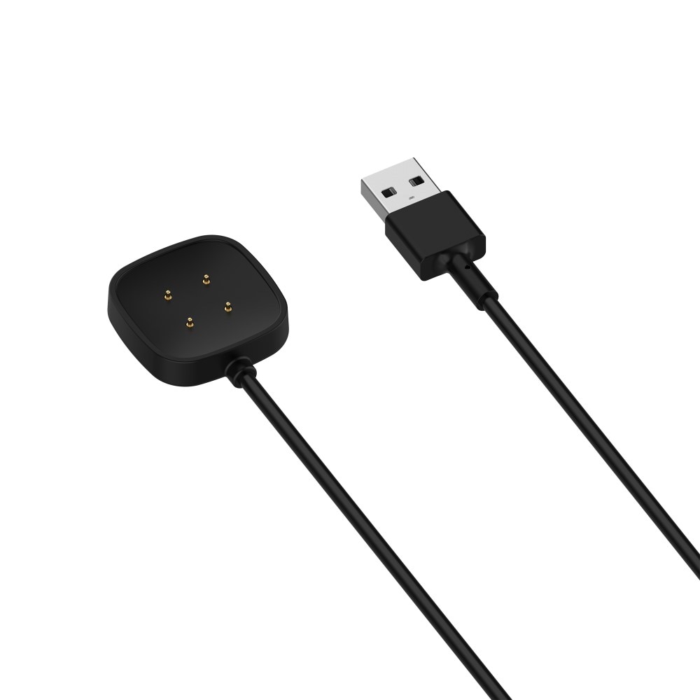 Chargeur Magnétique pour Fitbit Versa 4, Noir