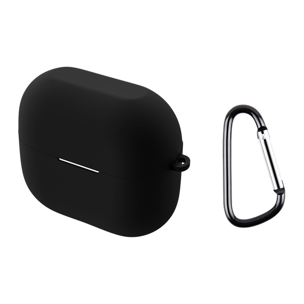 Coque en silicone avec mousqueton Samsung Galaxy Buds 3, noir