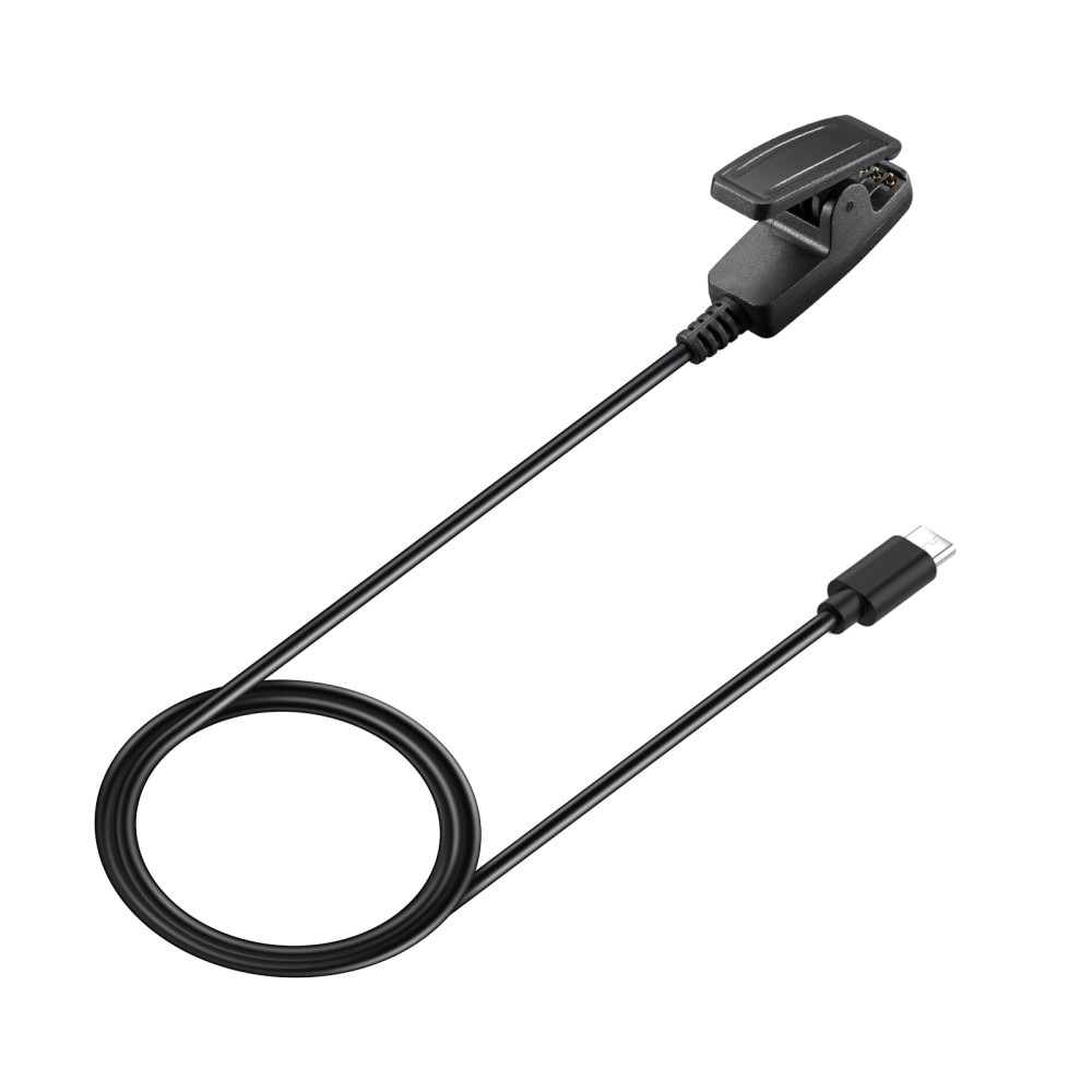 Câble de chargement USB-C 1m pour Garmin Vivomove Trend, Noir