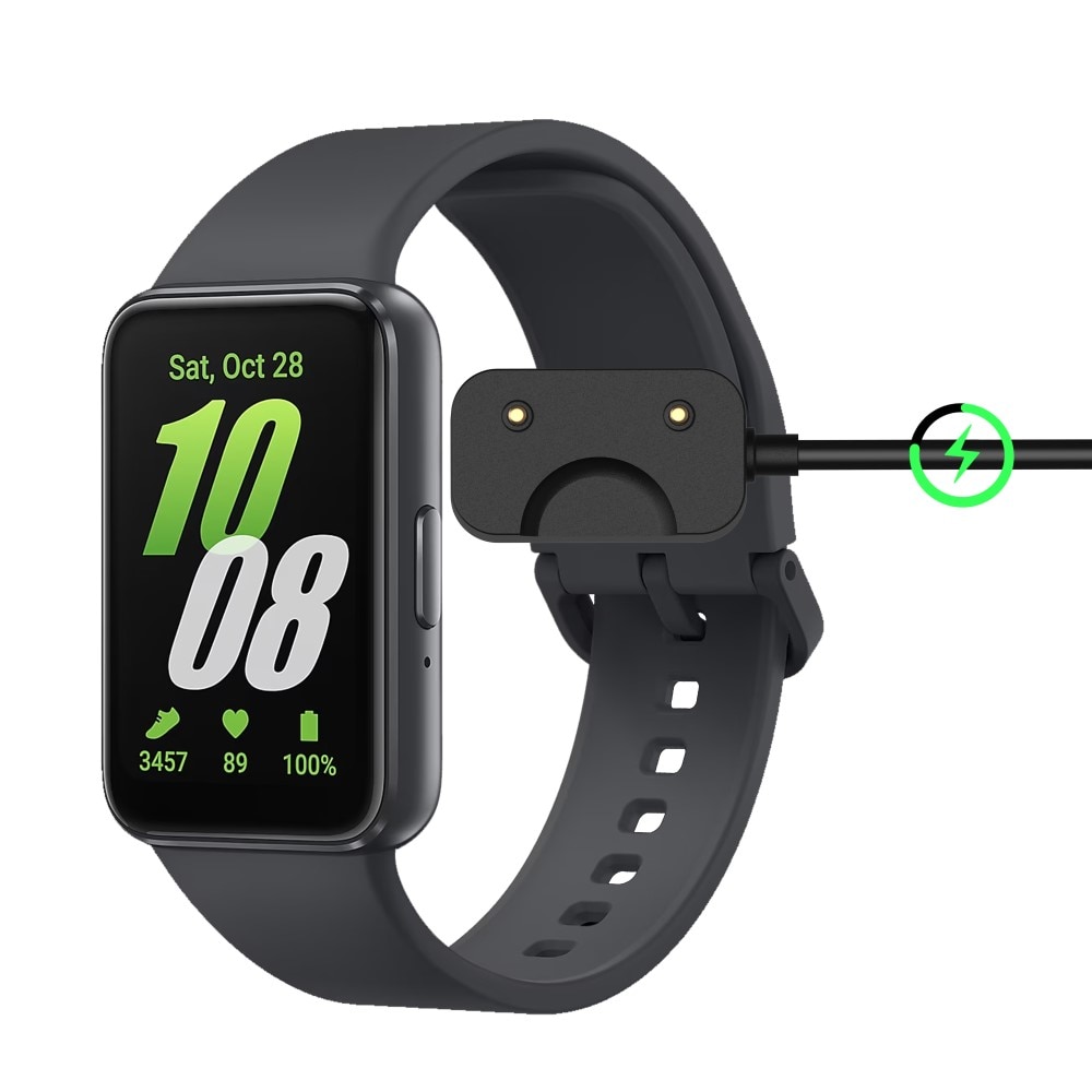 Câble de chargement USB-C 1m pour Samsung Galaxy Fit 3, Noir