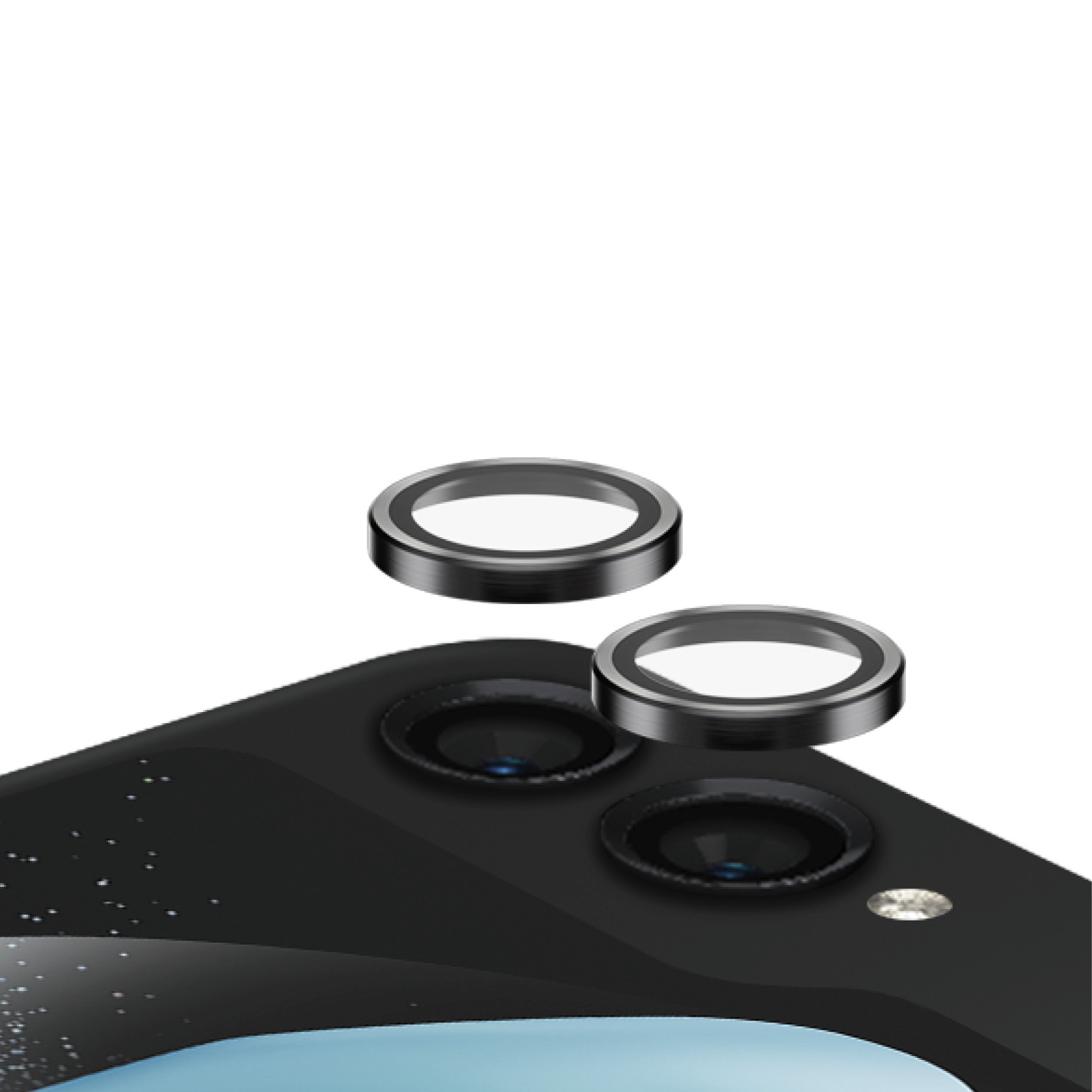 Samsung Galaxy Z Flip 6 Hoops Camera Lens Protector, Black