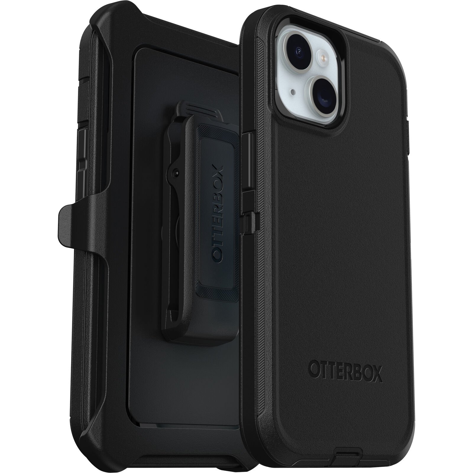 Coque Defender iPhone 15, noir