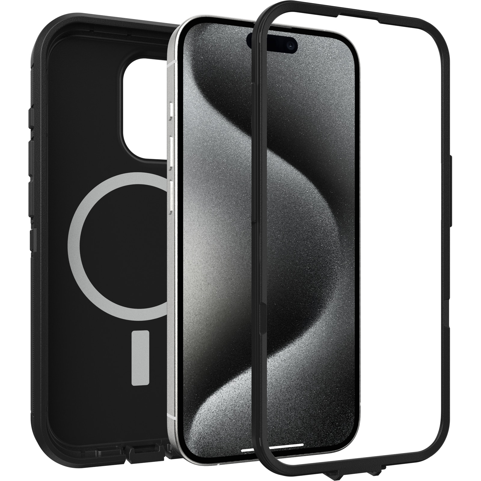 Coque Defender XT iPhone 15 Pro, noir