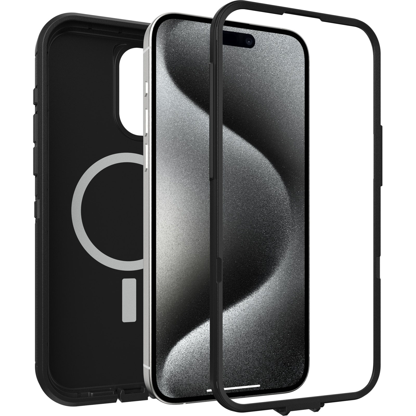 Coque Defender XT iPhone 15 Pro Max, noir