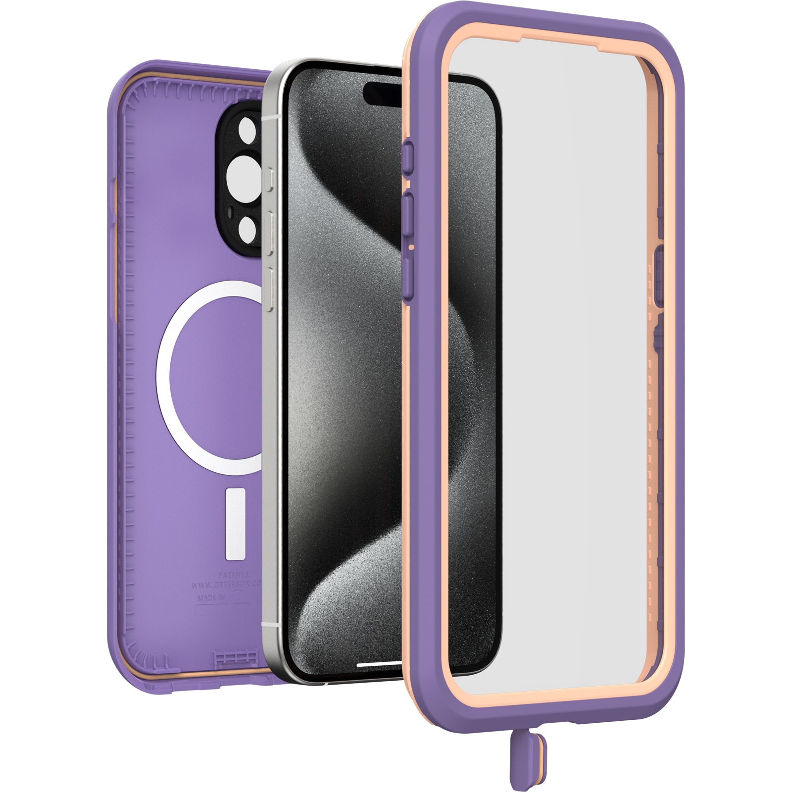 FRE MagSafe Coque iPhone 15 Pro Max Plum