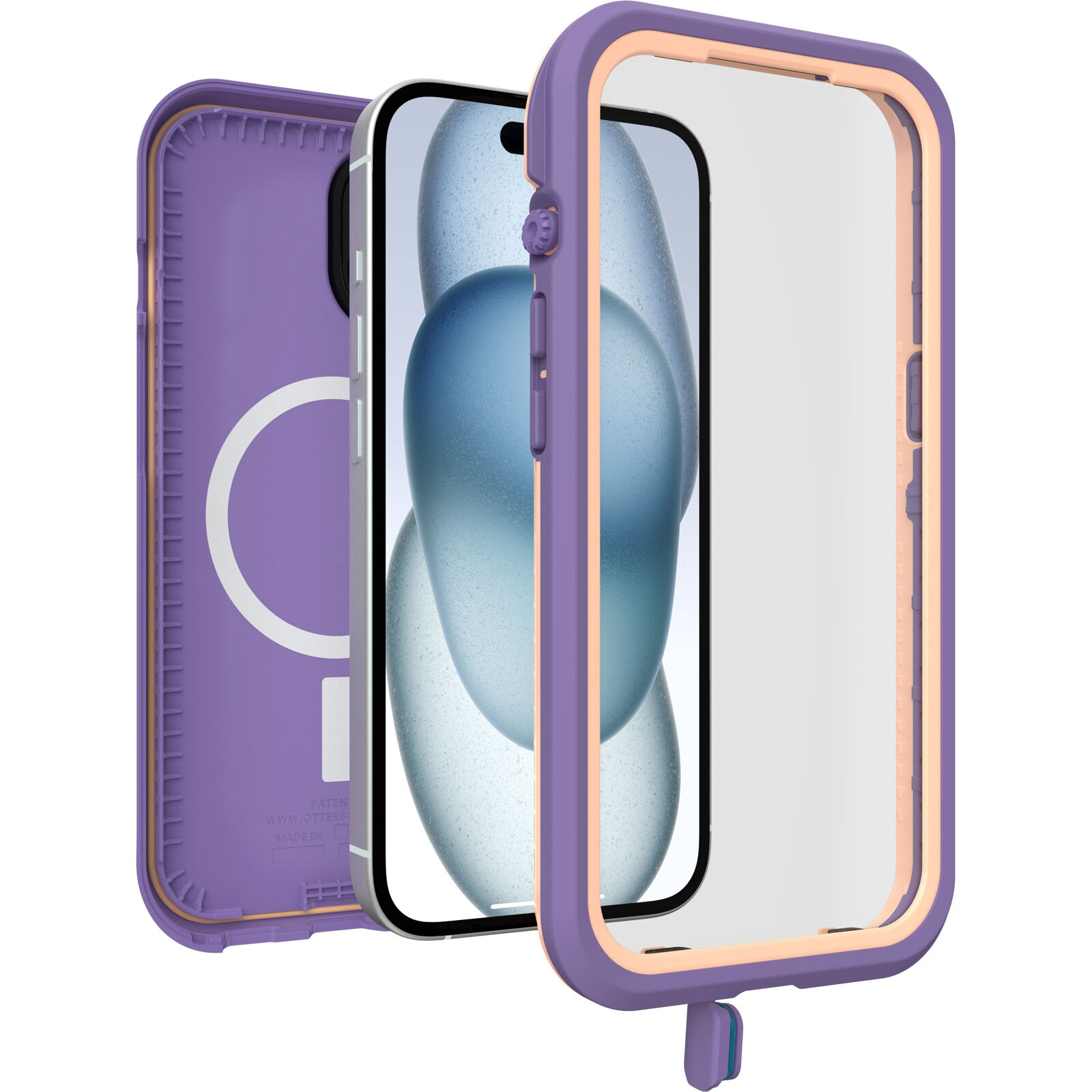 FRE MagSafe Coque iPhone 15 Plum