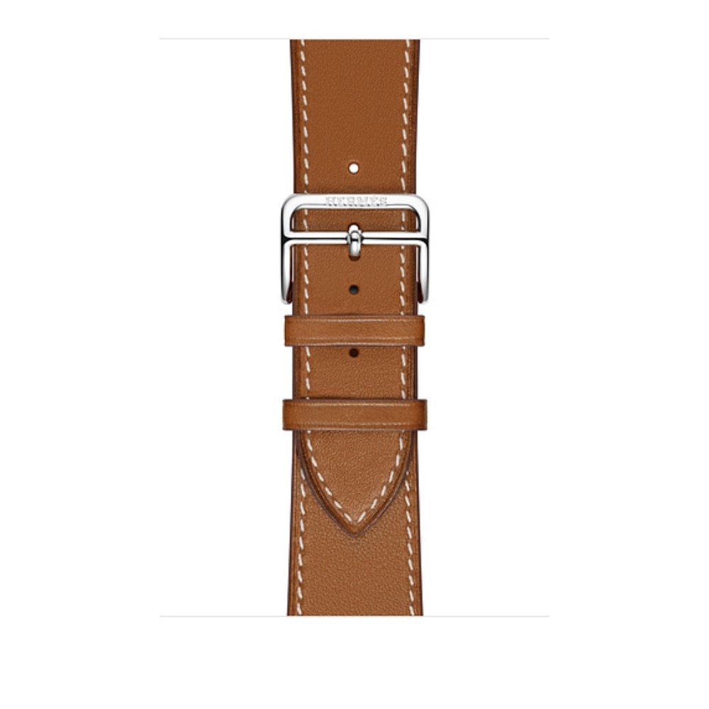 Bracelet en cuir Apple Watch Series 10 42mm, cognac