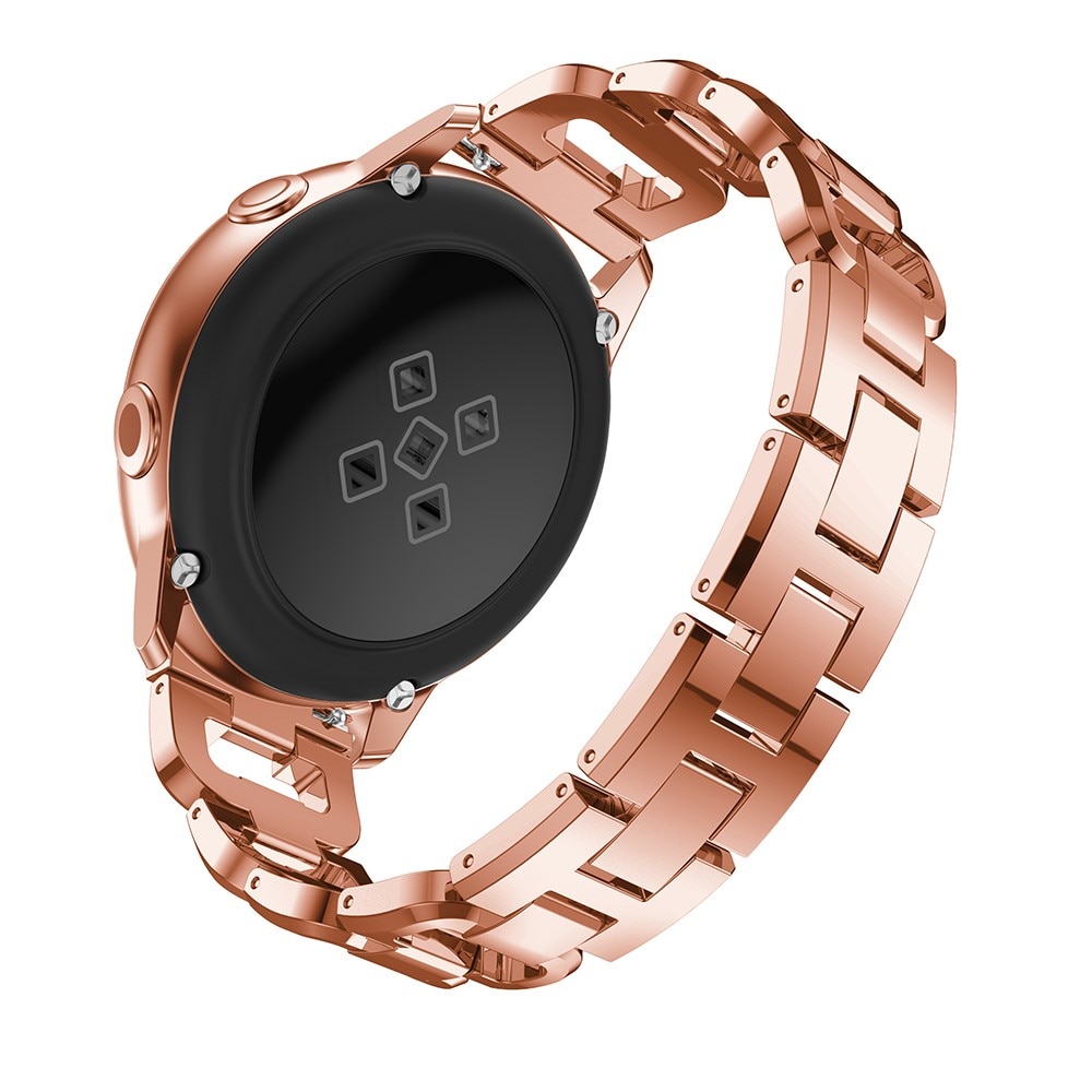 Bracelet Rhinestone Samsung Galaxy Watch Active, or rose