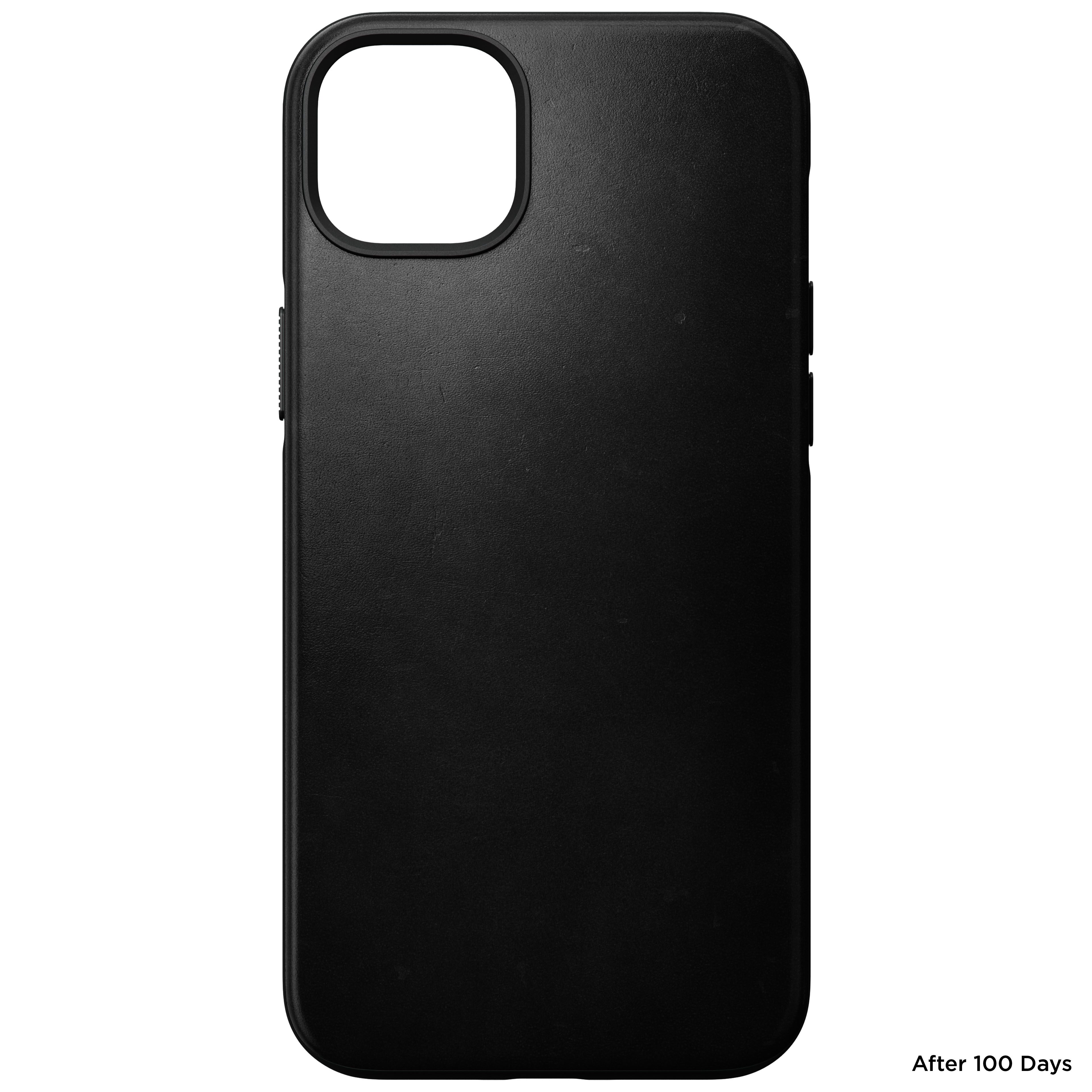 Coque Modern Case Horween Leather iPhone 15, Black