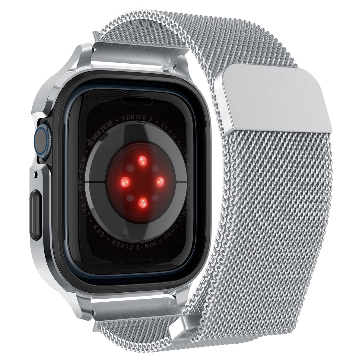 Coque Metal Fit Pro Apple Watch 44mm, Silver