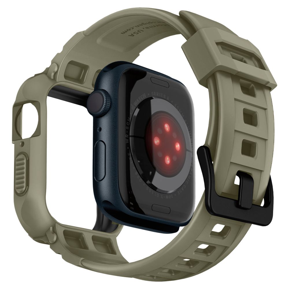 Coque Rugged Armor Pro Apple Watch 45mm Series 7, Vintage Khaki