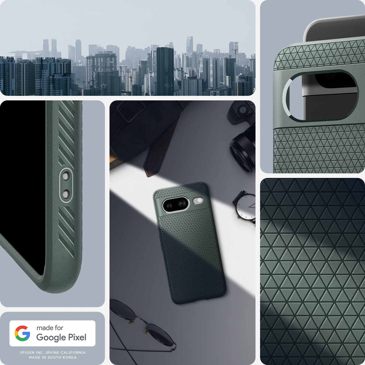 Coque Liquid Air Google Pixel 8, Abyss Green