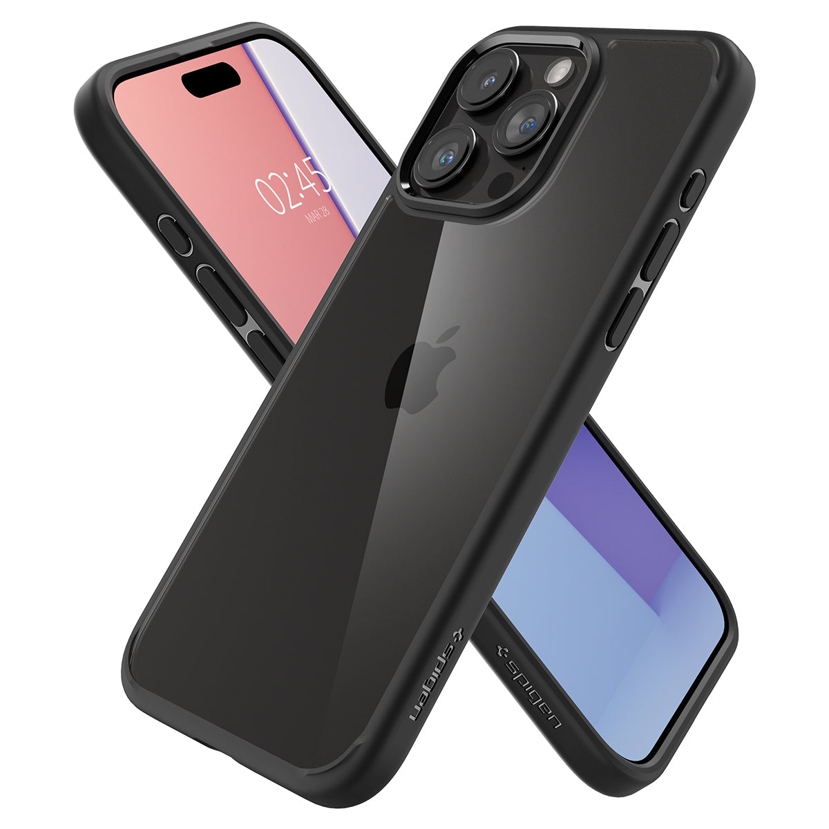 Coque Ultra Hybrid iPhone 15 Pro Max, Matte Black