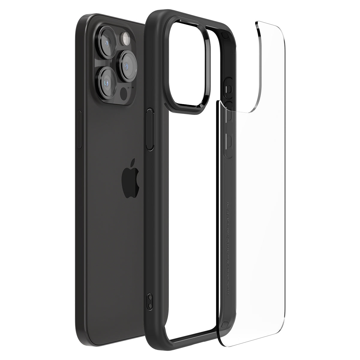 Coque Ultra Hybrid iPhone 15 Pro Max, Matte Black