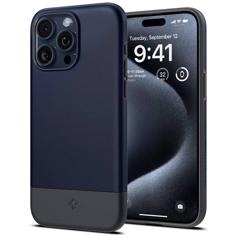 Coque Style Armor MagSafe iPhone 15 Pro Max, Midnight Indigo