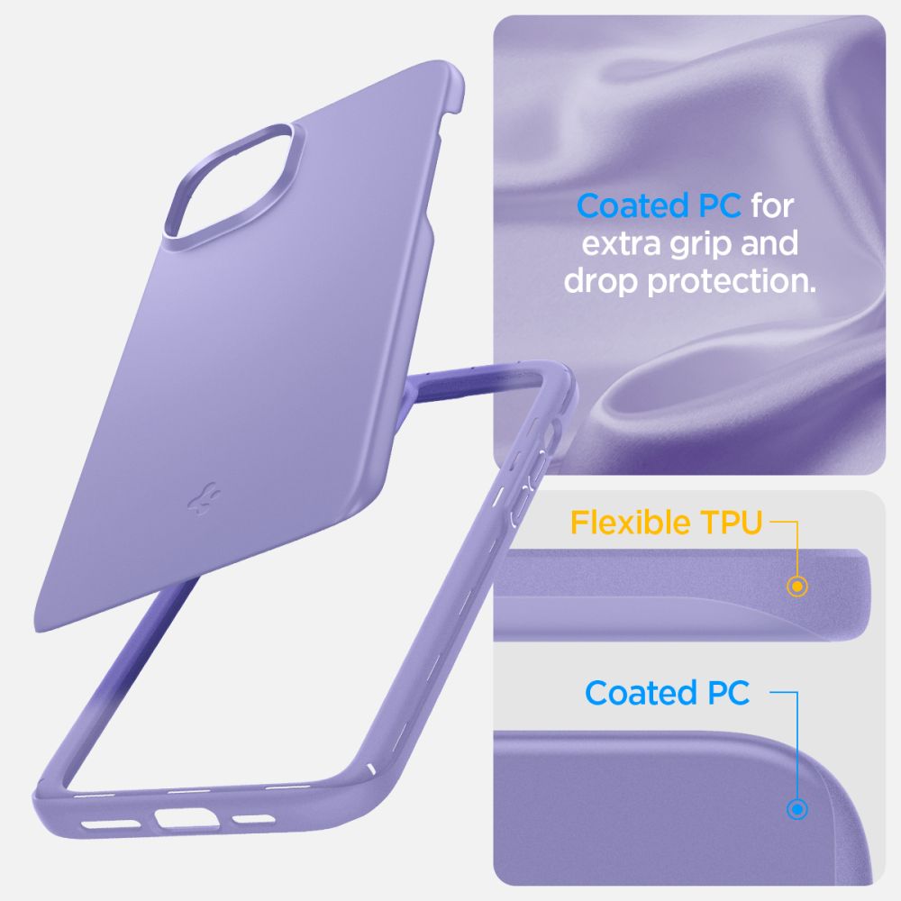 Coque Thin Fit iPhone 15, Iris Purple