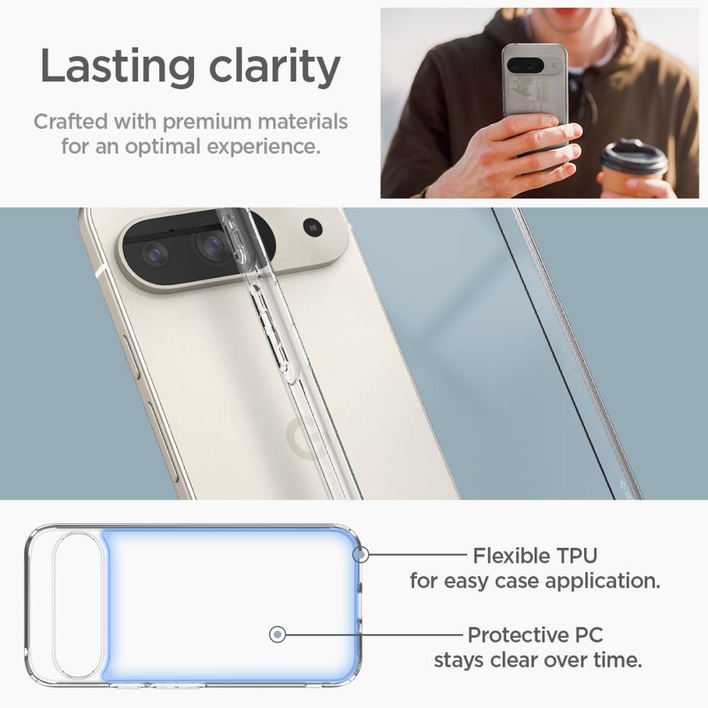 Coque Ultra Hybrid Google Pixel 9 Pro, Crystal Clear