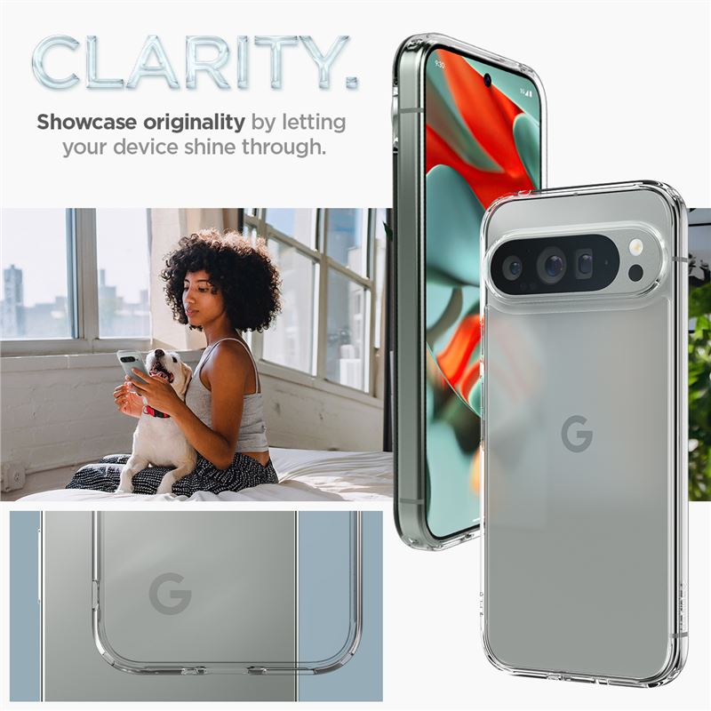 Coque Ultra Hybrid Google Pixel 9 Pro XL, Crystal Clear