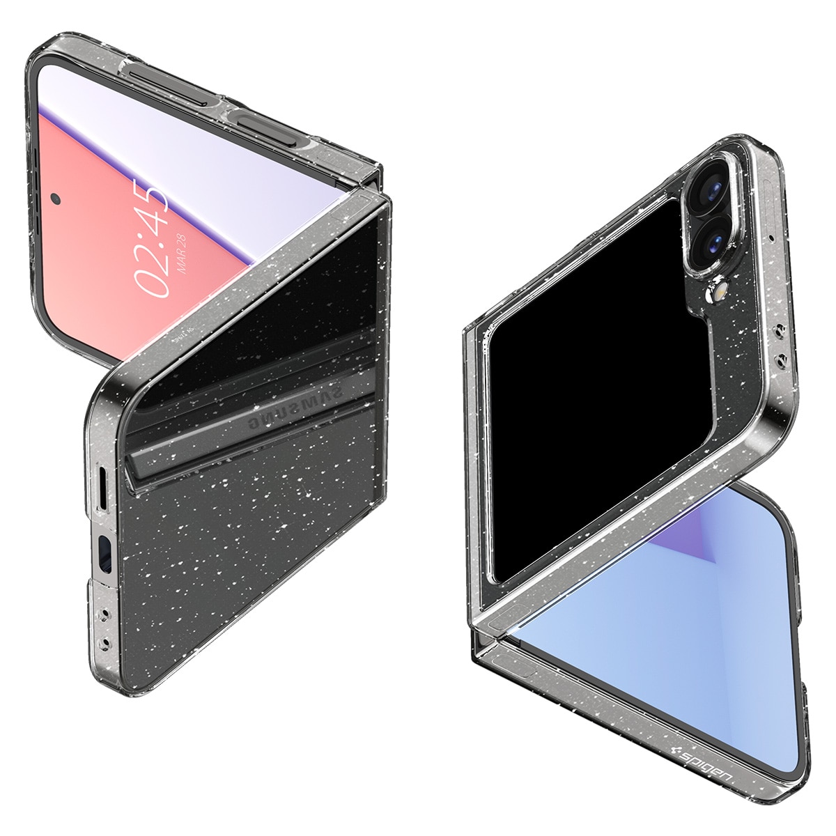 Coque AirSkin Samsung Galaxy Z Flip 6 Crystal Quartz Glitter