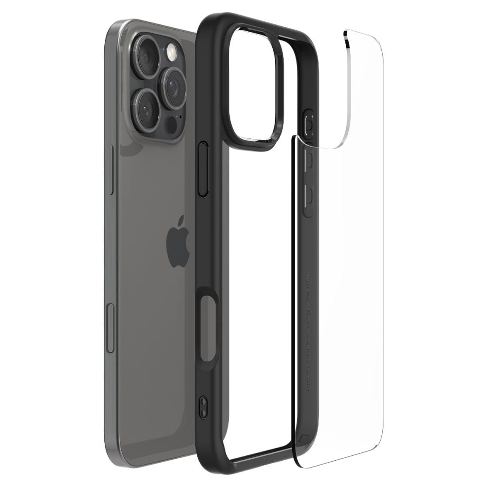 Coque Ultra Hybrid iPhone 16 Pro, Matte Black