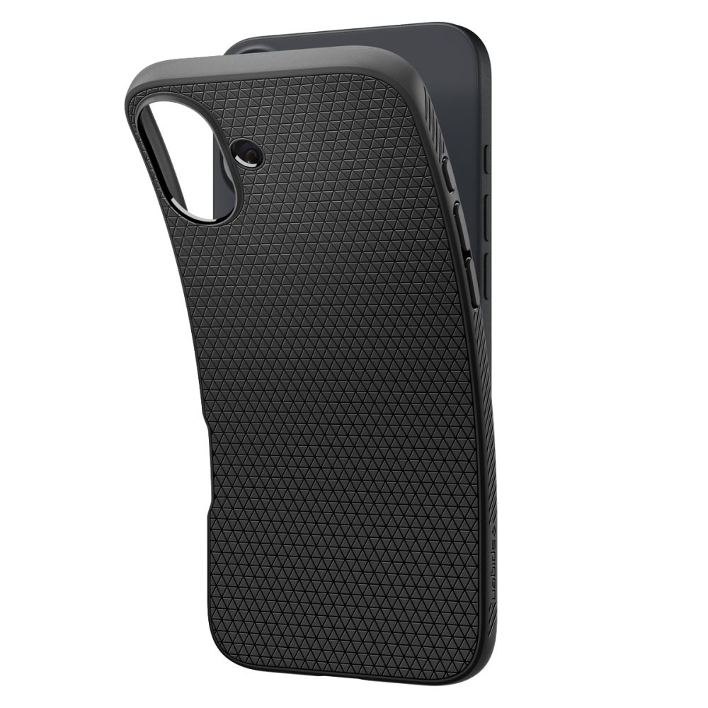 Coque Liquid Air iPhone 16, Matte Black