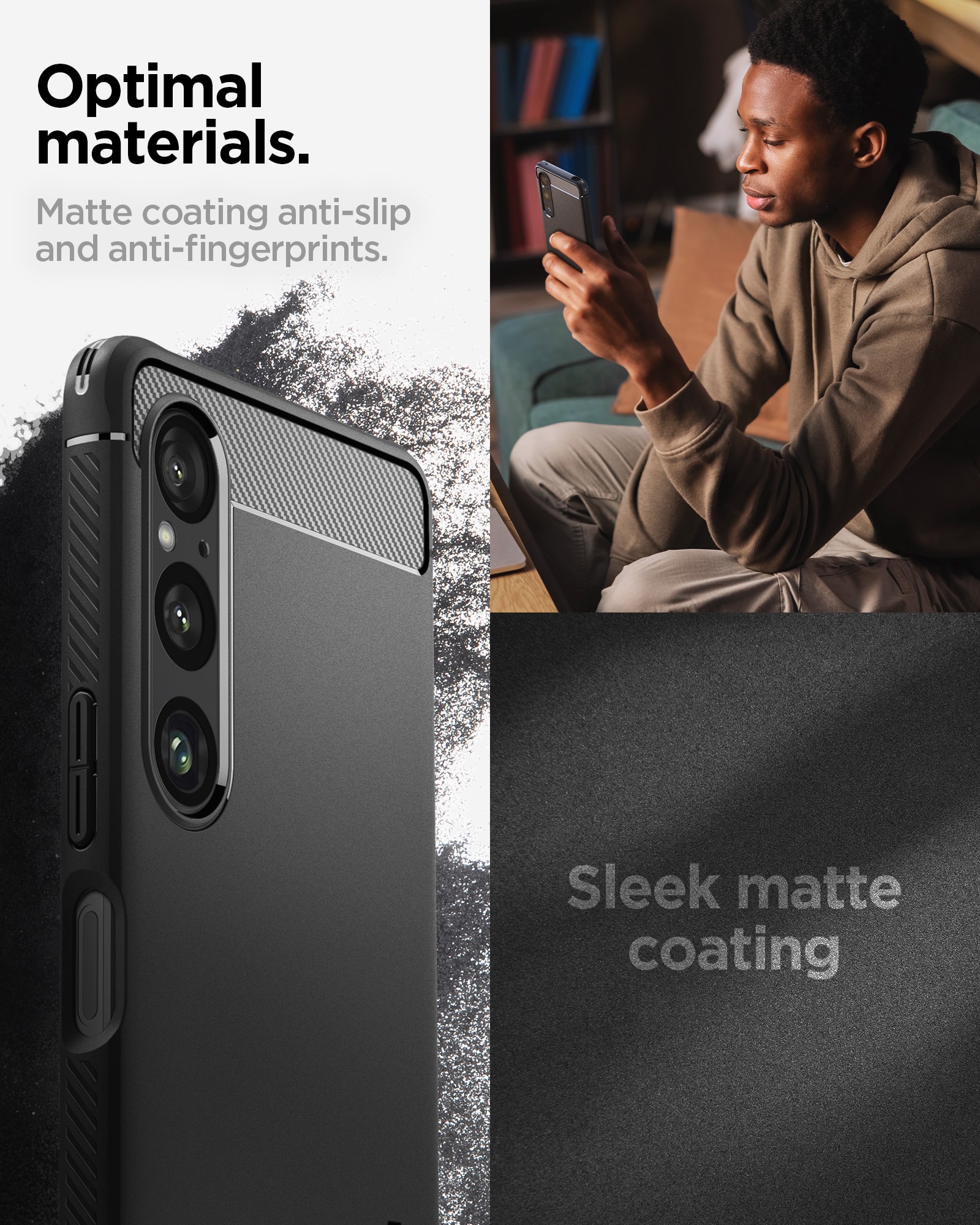 Case Rugged Armor Sony Xperia 1 VI, Black