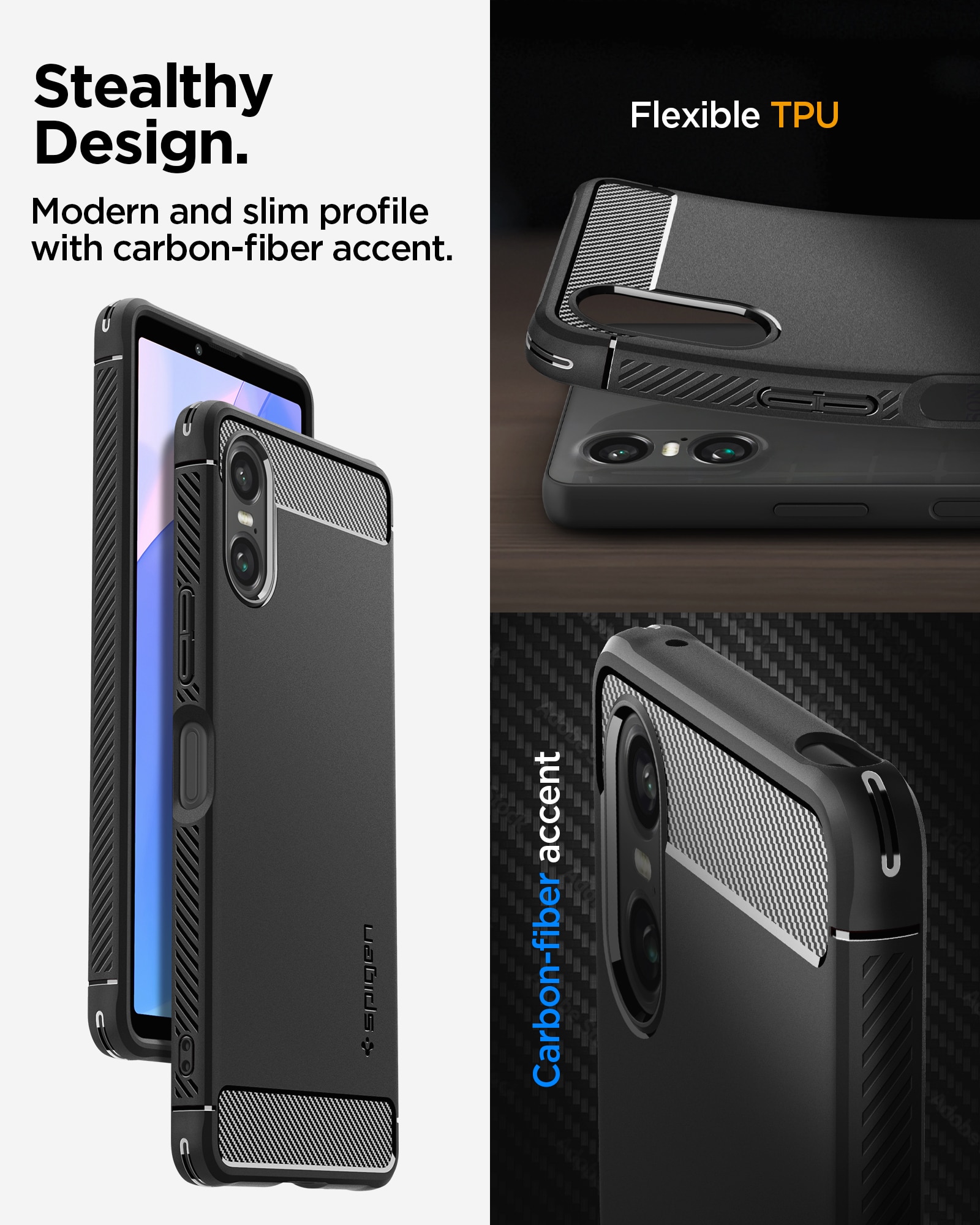 Case Rugged Armor Sony Xperia 10 VI, Black