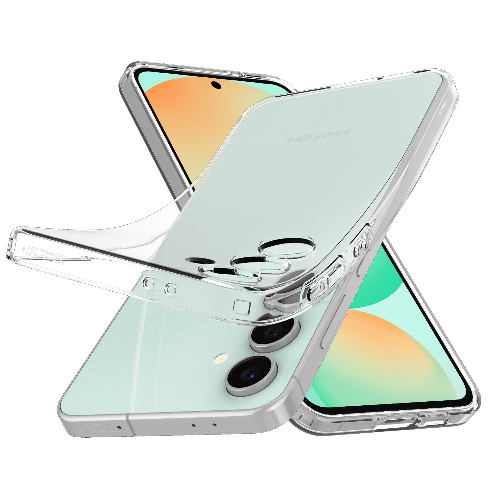 Coque Liquid Crystal Samsung Galaxy S24 FE, Crystal Clear