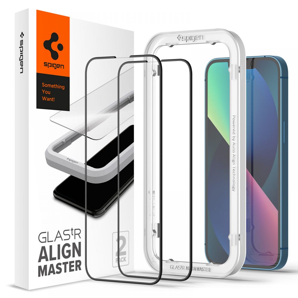 AlignMaster GLAS.tR Black (2 pièces) iPhone 13 Pro Max, noir