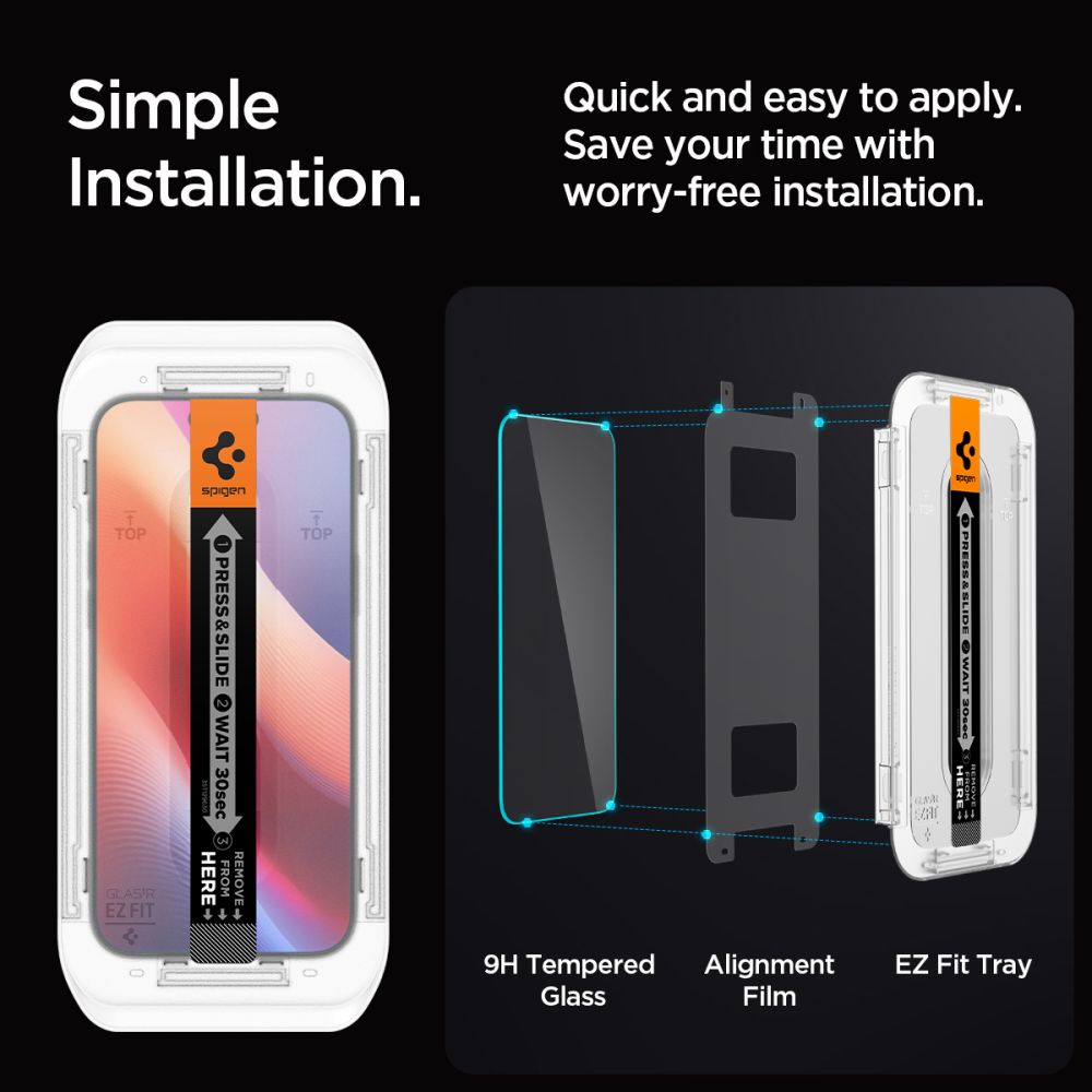 Screen Protector GLAS.tR EZ Fit (2 pièces) iPhone 16 Pro