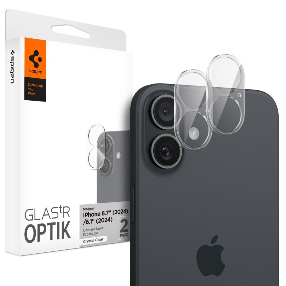 Optik Lens Protector (2 pièces) iPhone 16, Clear