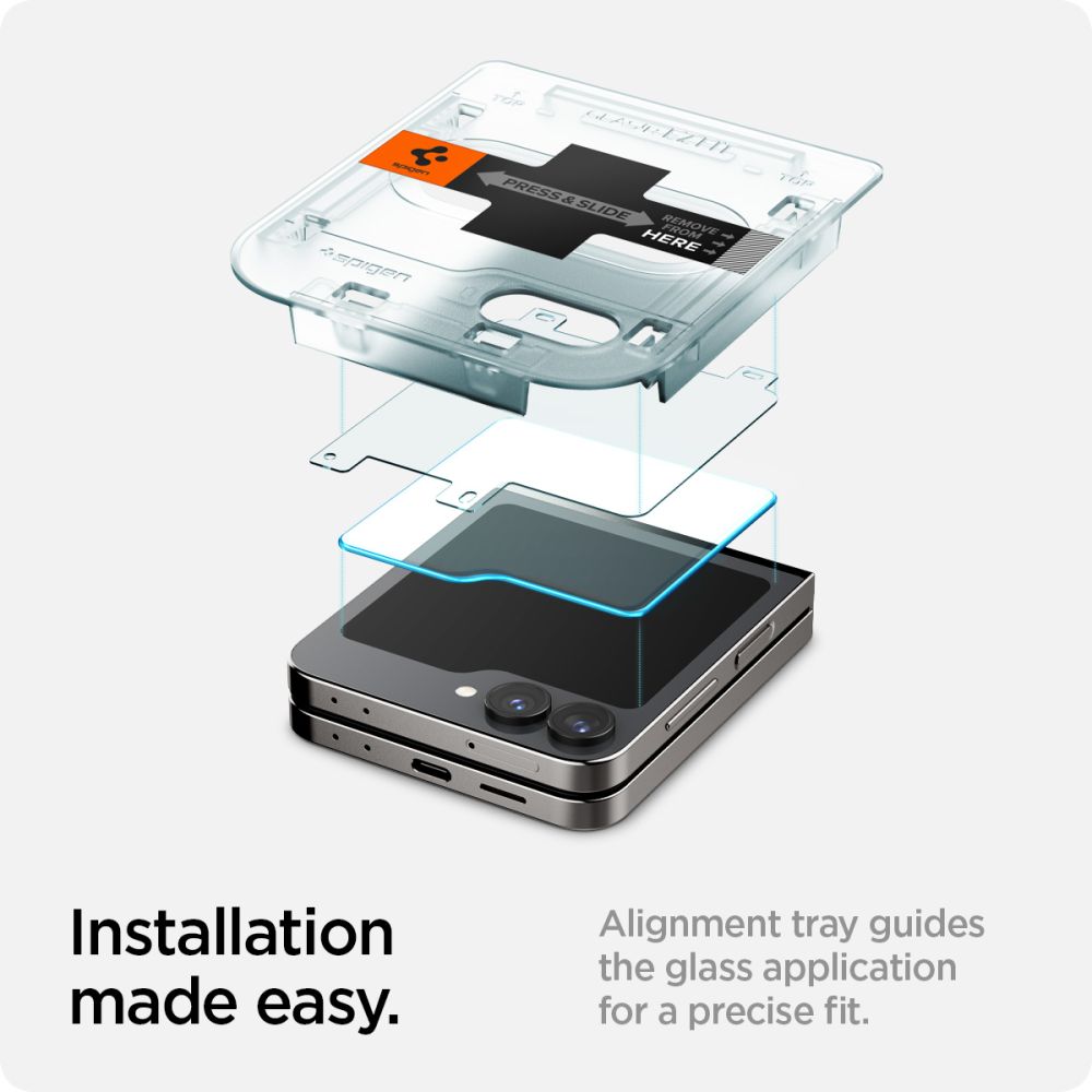 Cover Screen Protector GLAS.tR EZ Fit (2 pièces) Galaxy Z Flip 6